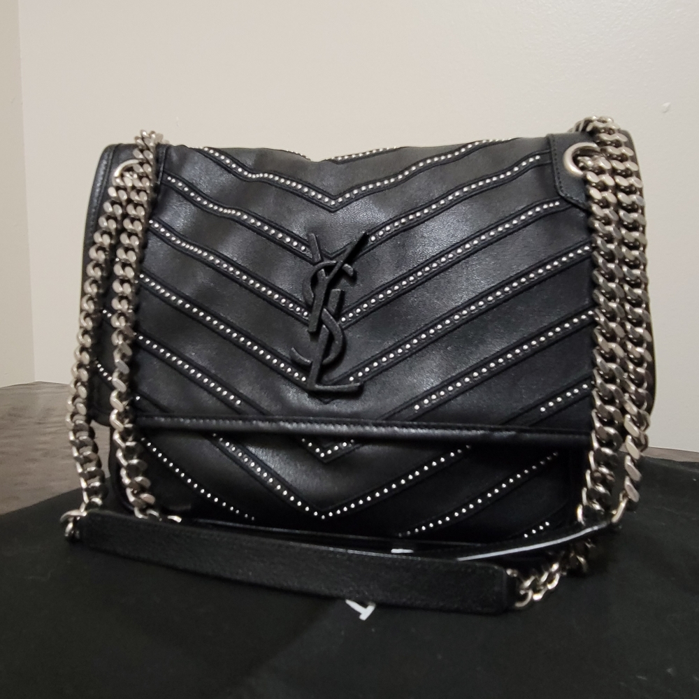 Yves Saint Laurent Studed Niki Shoulder Bag